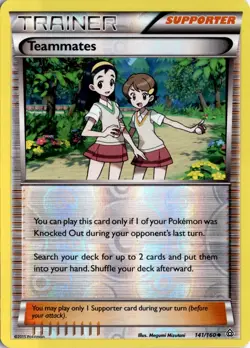 Teammates 141/160 Reverse Holo XY - Primal Clash Pokemon Card TCG - Image 1