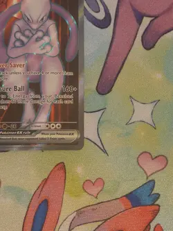 Pokemon TCG Team Rockets Mewtwo EX 213/182 Destined Rivals Mint Condition - Image 4