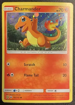 Charmander Cosmos Holo 18a/147 Pokemon TCG S&M BS Alternate Art Promo NM - Image 1