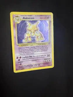 Pokemon Alakazam Legendary Collection 1/110 Holo Rare-Damaged - Image 1