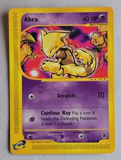Pokemon TCG Abra Expedition Base Set 093/165 Regular Common English 40 HP - Image 1