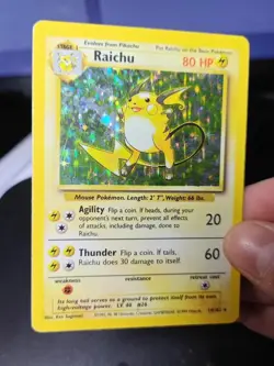 1999 Raichu 14/102 Holo Rare - Pokemon Base Set Lightly Damaged - Image 2
