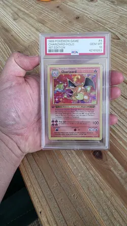 PSA 10 CHARIZARD 1999 Pokemon Base Unlimited #4/102 Holo Foil Rare GEM MINT - Image 1