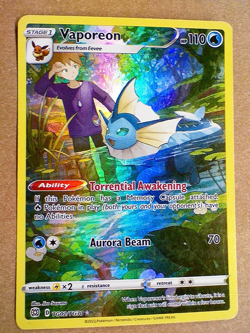 Pokemon Vaporeon TG02/TG30 Brilliant Stars Trainer Gallery Ultra Rare Holo - Image 1