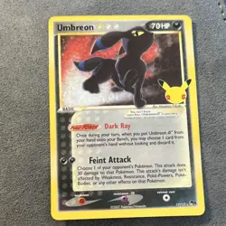 Pokemon Umbreon Star 17/17 Celebrations Classic Collection Full Art Holo nm - Image 1