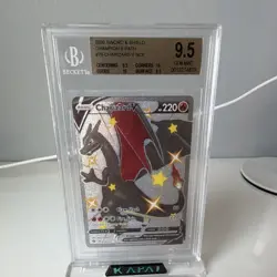 Pokemon Charizard V Secret Rare Holo Champion's Path 79/73 Beckett BGS 9.5 - Image 1