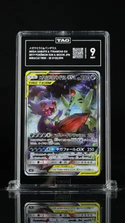 Mega Sableye & Tyranitar GX #102/094 Pokemon Miracle Twin Japanese TAG 9 Mint 6a - Image 1