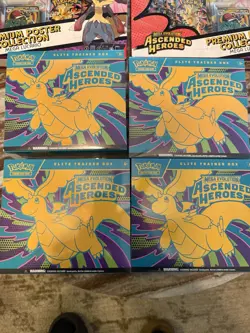 Pokemon LOT Mega Evolution Ascended Heroes ETB, Mega Lucario poster, EX Tin X Y - Image 5