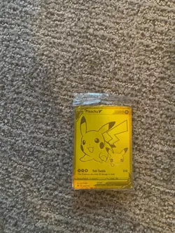 Pikachu V SWSH145 Celebrations Gold Promo Sealed Black Star Pokemon - Image 1