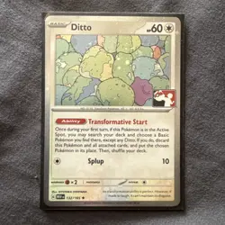 Play! Pokemon Prize Pack 6 Scarlet & Violet 151 Cosmo Holo 132/165 Ditto - Image 1