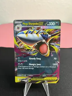 Mega Sharpedo ex 061/094 Pokemon Me02: Phantasmal Flames Holo - Image 1