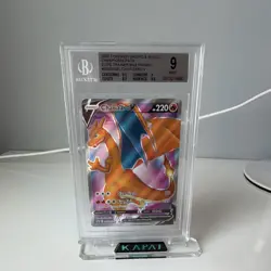 Pokemon Charizard V Holo Promo SWSH260 Sword & Shield Beckett 9 - Image 1