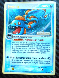 Pokemon carte SERPANG -reverse holo 1/92 -createurs de legendes TBE rare 2006 - Image 1
