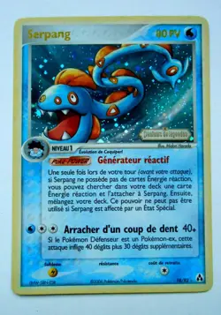Pokemon carte SERPANG -reverse holo 1/92 -createurs de legendes TBE rare 2006 - Image 2