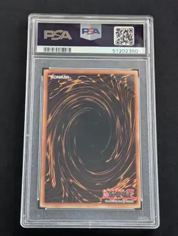 2002 YU-GI-OH! LOB-LEGEND OF BLUE EYES WHITE DRAGON #052 DARK HOLE PSA 10 - Image 2