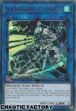 YUGIOH MAMA-EN007 Sky Striker Ace - Hayate Ultra Rare 1st Edition NM - Image 1