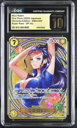 Nico Robin #EB03-055 SP Japanese One Piece Heroines Edition CGC 10 PRISTINE 1a - Image 1
