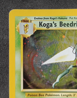 Pokemon TCG Koga's Beedrill 9/132 Gym Challenge Holo Rare Card Vintage WOTC - MP - Image 2