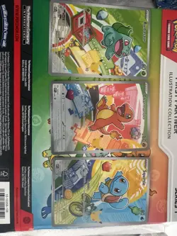Pokemon TCG First Partner Illustration Collection Kanto Starters Set Of 3 - Image 1