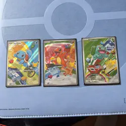 Pokemon TCG First Partner Illustration Collection Kanto Starters Set Of 3 - Image 1
