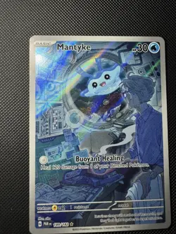 Mantyke 189/182 Scarlet and Violet Paradox Rift Illustration Rare Pokemon Card - Image 1