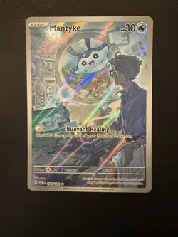 Mantyke 189/182 Scarlet and Violet Paradox Rift Illustration Rare Pokemon Card - Image 1