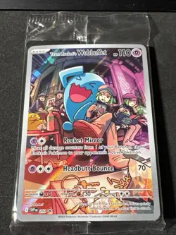 Team Rocket's Wobbuffet 203 Sv: Scarlet & Violet Promo Cards Holo Sealed - Image 1