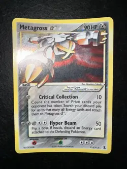 Metagross Gold Star EX Delta Species Holo Foil Pokemon Card 113/113 ENG PR/PL - Image 3
