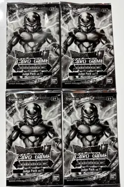 4 Packs Dragon Ball Super Card Game Promo Judge Pack Volume 11 *Sealed English - Image 1