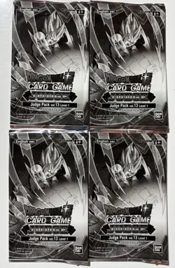 4 Packs Dragon Ball Super Card Game Promo Judge Pack Volume 13 *Sealed English - Image 1