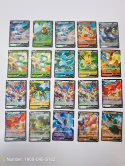 20 Chinese Pokemon Cards - V Lot - Zacian, Ho-Oh, Eeveelutions - NM/MINT - Image 1