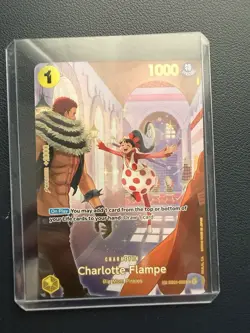 Bandai Charlotte Flampe One Piece CCG EB01-056 SP Character Card 1000 Power - Image 1