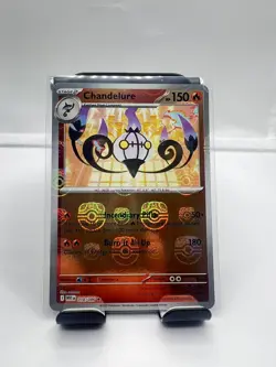 Chandelure 018/086 White Flare Reverse Holo MASTER BALL Pokemon Card NM - Image 1