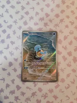 Pokemon TCG Squirtle 170/165 Scarlet & Violet Illustration Rare English Card - Image 1