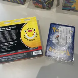 Pokemon TCG Pikachu At The Museum Promo Card + Pokemon Day Collection Box NEW - Image 2