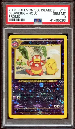 PSA 10 GEM MINT Slowking 14/18 REVERSE HOLO Southern Islands Pokemon Card - Image 1