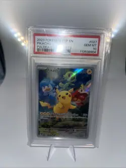 Pikachu Paldea Evolved Black Star Promo Card 027/111 ETB - Image 1