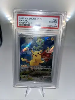 Pikachu Paldea Evolved Black Star Promo Card 027/111 ETB - Image 3