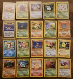 Lot Of 20 Vintage WOTC Jungle Set Pokemon Cards. Lp - Image 1