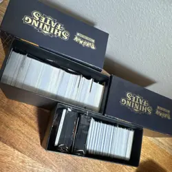 Pokemon Shining Fates Common Card Lot w/ Eevee, Deck Boxes, Sleeves, Tokens - Image 2