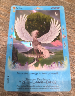 Bella Sara Rare Foil Nike Card S33/55 Treasures - Image 2