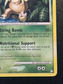 Exeggutor 24/123 DP Mysterious Treasures Pokemon Card - Image 4