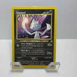 Pokemon Sneasel Neo Genesis 25/111 Rare 60HP Nintendo 2000 Vintage Card English - Image 1