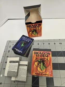 Dragon Storm RPG 1996 Sealed Starter Deck + Gamemaster 1st Ed 70 Card Deck - Image 1