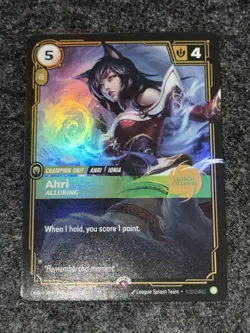 Ahri Alluring (Launch Exclusive) Riftbound Promo Card Foil Holographic NM+ - Image 1