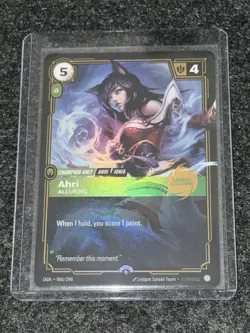 Ahri Alluring (Launch Exclusive) Riftbound Promo Card Foil Holographic NM+ - Image 3