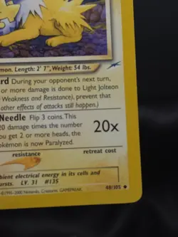 Light Jolteon 48/105 Neo Destiny Regular - Image 5