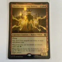 MTG: Spider-Man - Electro, Assaulting Battery(Foil) - Rare - 0076 NM - Image 1