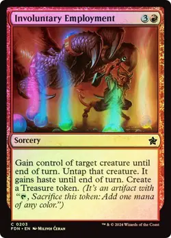 MTG - Involuntary Employment - Foil - Foundations - Magic the Gathering - Image 1