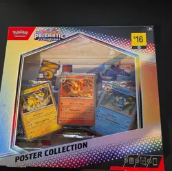 NEW Pokemon TCG S&V Prismatic Evolutions Poster Collection Box Sealed DG Sticker - Image 1